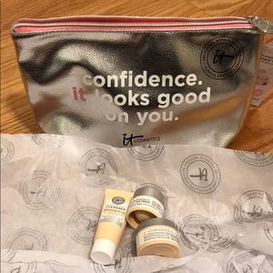 IT Cosmetics set eye cream moisturizer cleanser